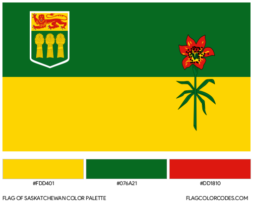 Saskatchewan Flag Color Palette