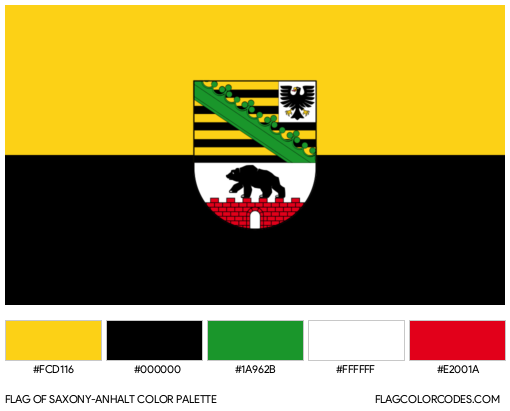Saxony-Anhalt Flag Color Palette