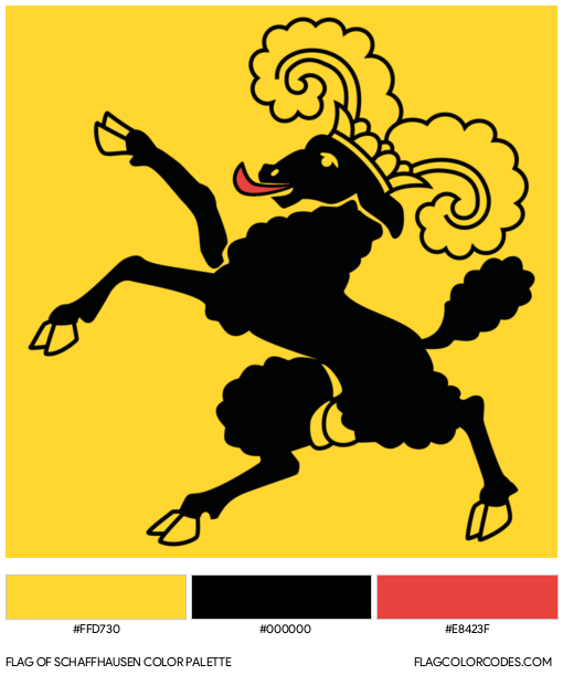 Schaffhausen Flag Color Palette