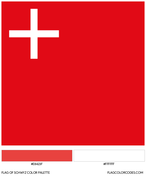 Schwyz Flag Color Palette