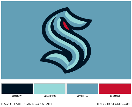 Seattle Kraken Flag Color Palette