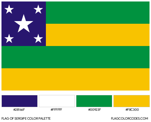 Sergipe Flag Color Palette