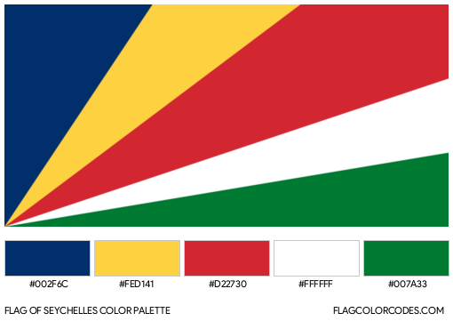 Seychelles Flag Color Palette