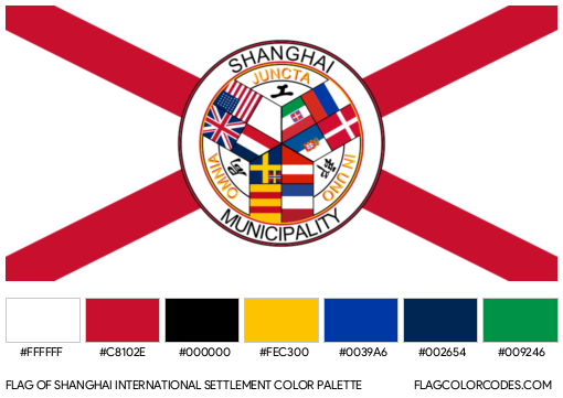 Shanghai International Settlement Flag Color Palette