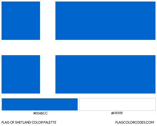 Shetland Flag Color Palette