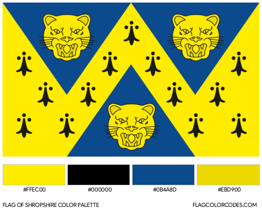 Shropshire Flag Color Palette