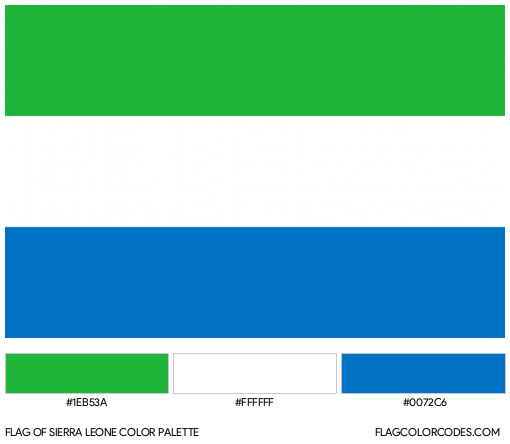 Sierra Leone Flag Color Palette