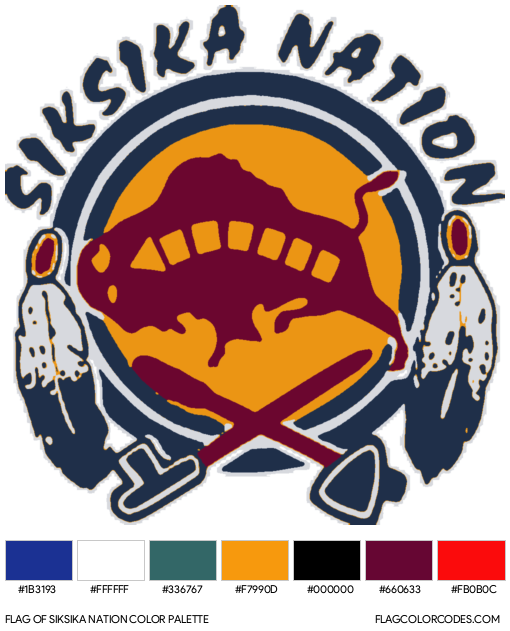 Siksika Nation Flag Color Palette