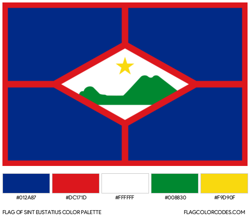 Sint Eustatius Flag Color Palette