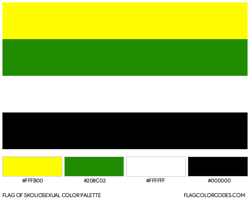 Skoliosexual Flag Color Palette