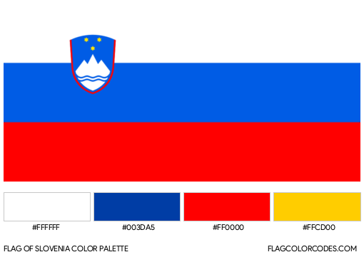Slovenia Flag Color Palette