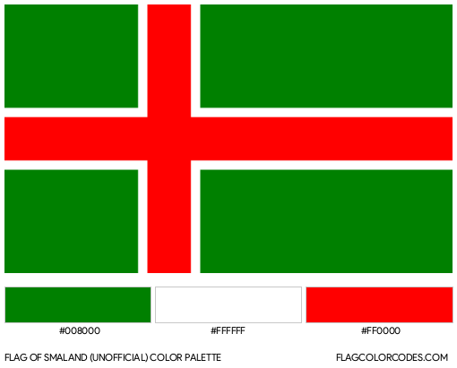 Smaland (Unofficial) Flag Color Palette