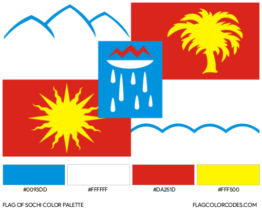Sochi Flag Color Palette