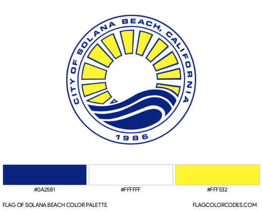 Solana Beach Flag Color Palette