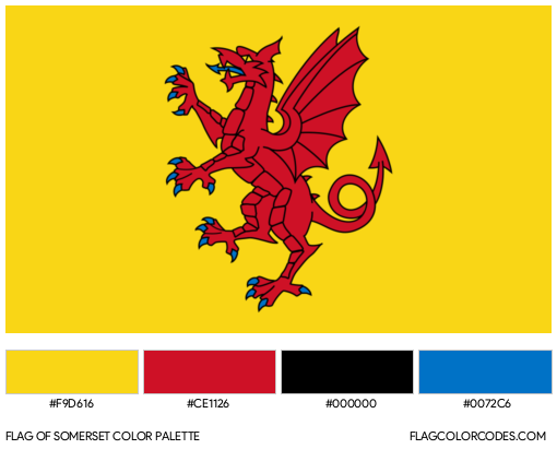 Somerset Flag Color Palette