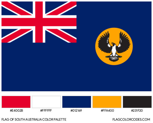 South Australia Flag Color Palette