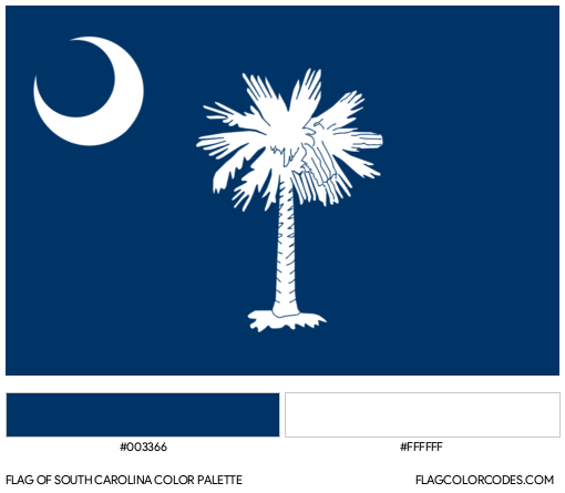 South Carolina Flag Color Palette