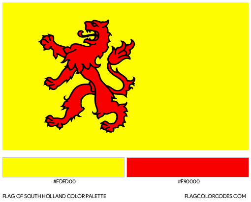 South Holland Flag Color Palette