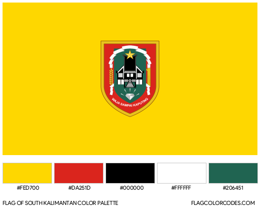 South Kalimantan Flag Color Palette