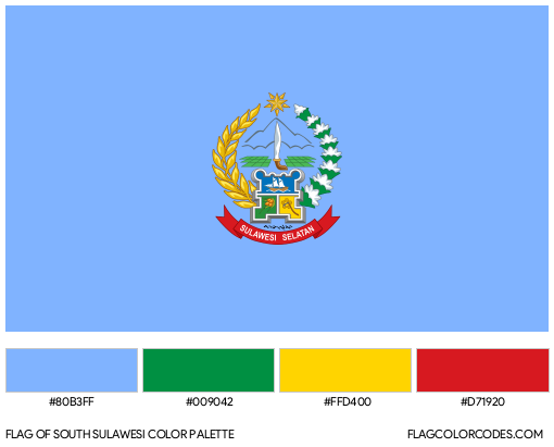 South Sulawesi Flag Color Palette