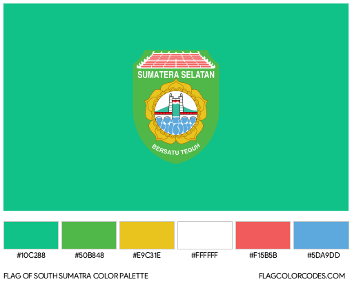 South Sumatra Flag Color Palette