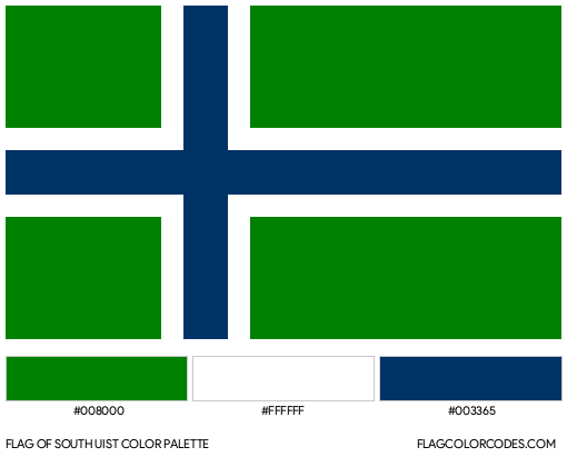 South Uist Flag Color Palette