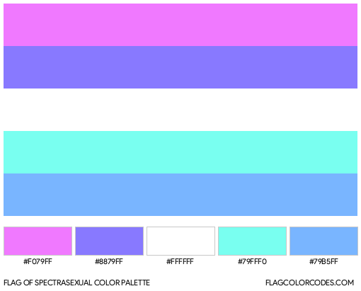 Spectrasexual Flag Color Palette