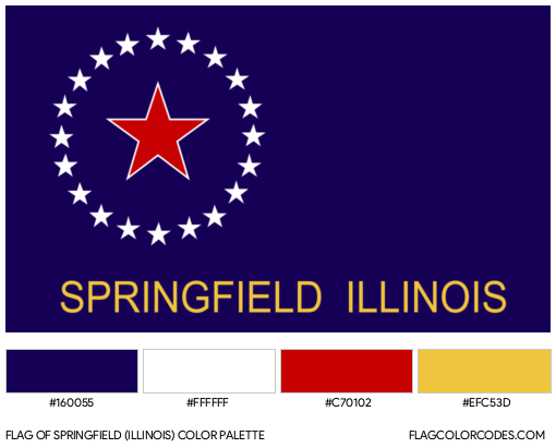 Springfield (Illinois) Flag Color Palette