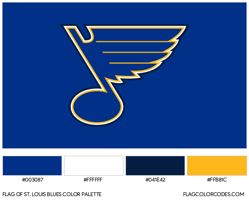 St. Louis Blues Flag Color Palette