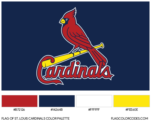 St. Louis Cardinals Flag Color Palette