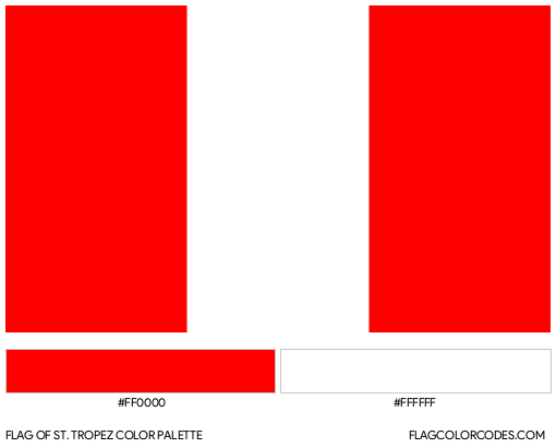 St. Tropez Flag Color Palette