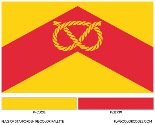 Staffordshire Flag Color Palette
