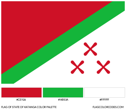State of Katanga Flag Color Palette