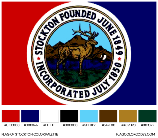 Stockton Flag Color Palette