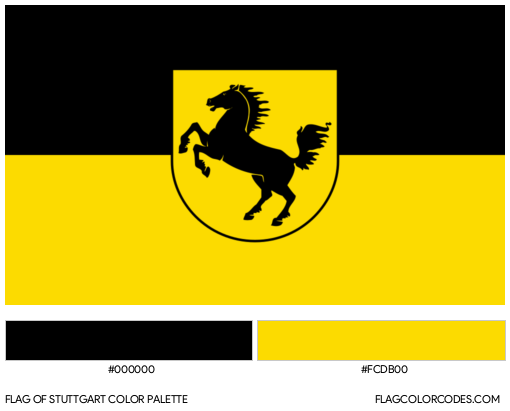 Stuttgart Flag Color Palette