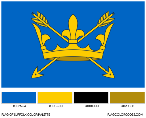 Suffolk Flag Color Palette