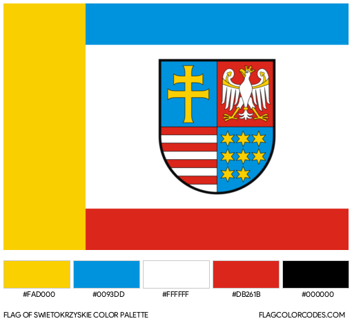 Swietokrzyskie Flag Color Palette