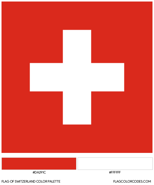 Switzerland Flag Color Palette