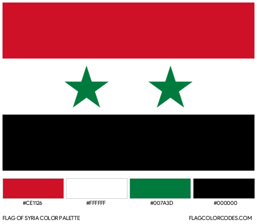 Syria Flag Color Palette