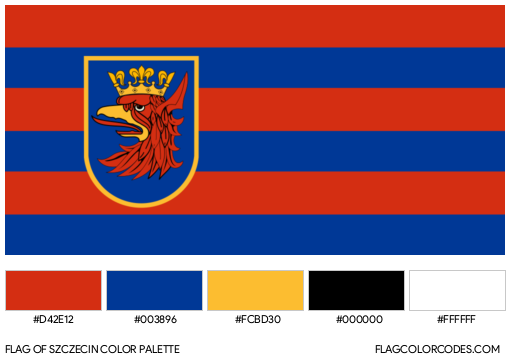 Szczecin Flag Color Palette