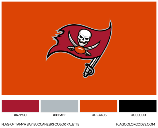 Tampa Bay Buccaneers Flag Color Palette