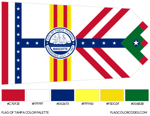Tampa Flag Color Palette
