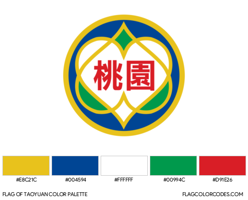 Taoyuan Flag Color Palette