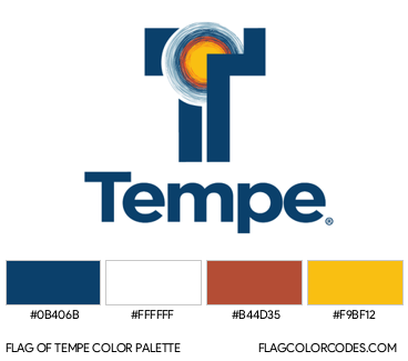 Tempe Flag Color Palette