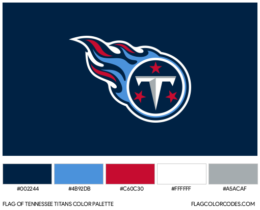 Tennessee Titans Flag Color Palette