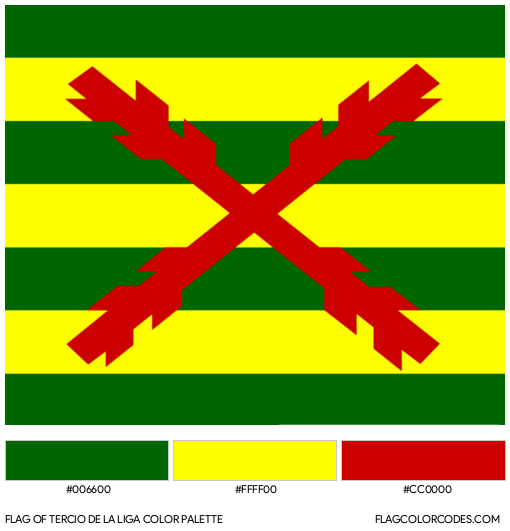 Tercio de la Liga Flag Color Palette