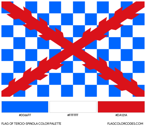 Tercio-Spínola Flag Color Palette