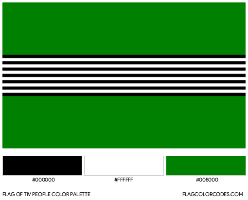 Tiv People Flag Color Palette
