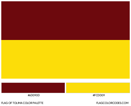 Tolima Flag Color Palette