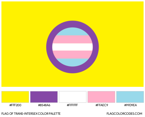 Trans-Intersex Flag Color Palette